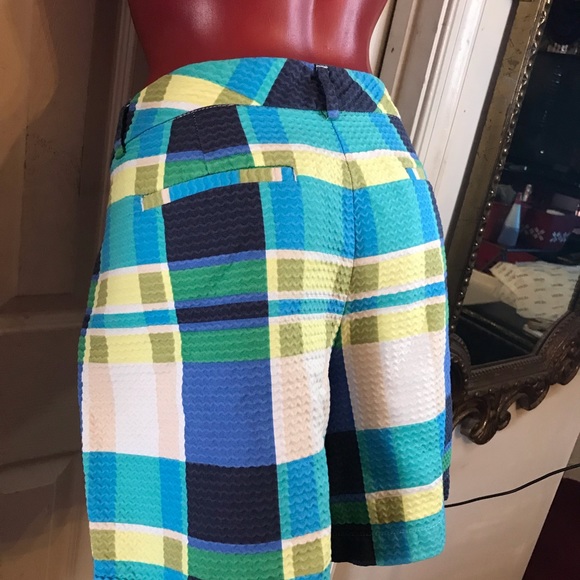 TOMMY HILFIGER SEERSUCKER SHORTS SIZE 16 -100% COTTON-COLORBLOCK - Picture 5 of 14